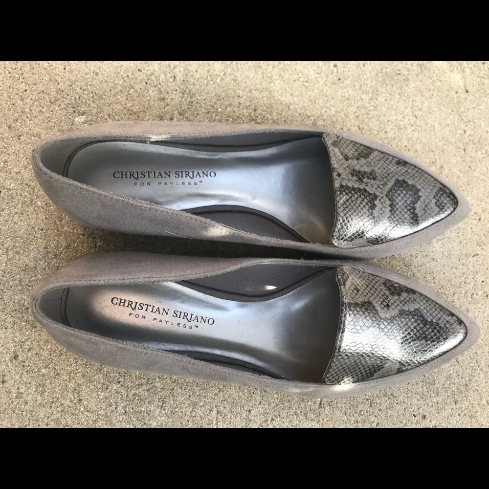 Never worn slip on ballerina pointy toe